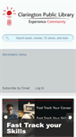 Mobile Screenshot of clarington-library.on.ca